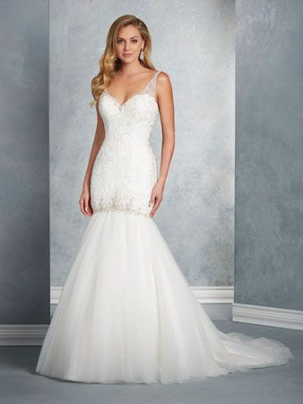 NWT Alfred Angelo Signature 2617 Lace Mermaid Wedding Dress Size 12